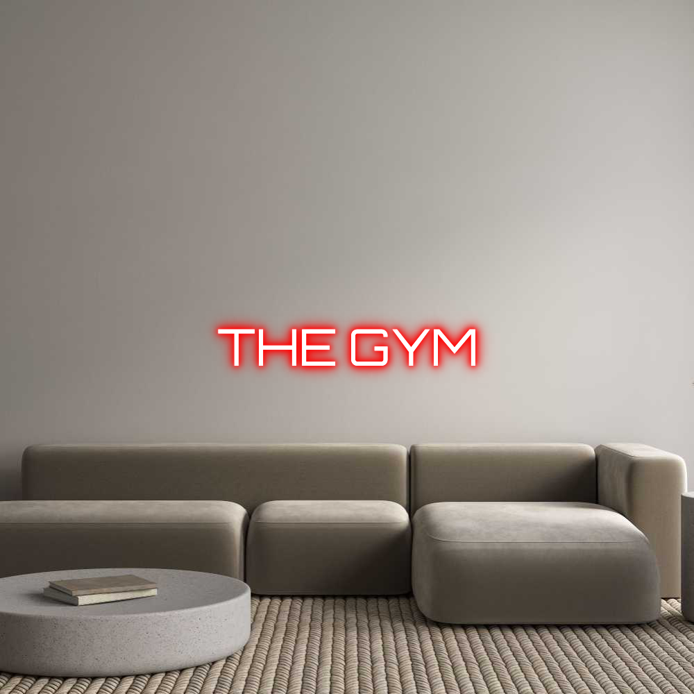 Custom Neon Sign Online Editor THE GYM
