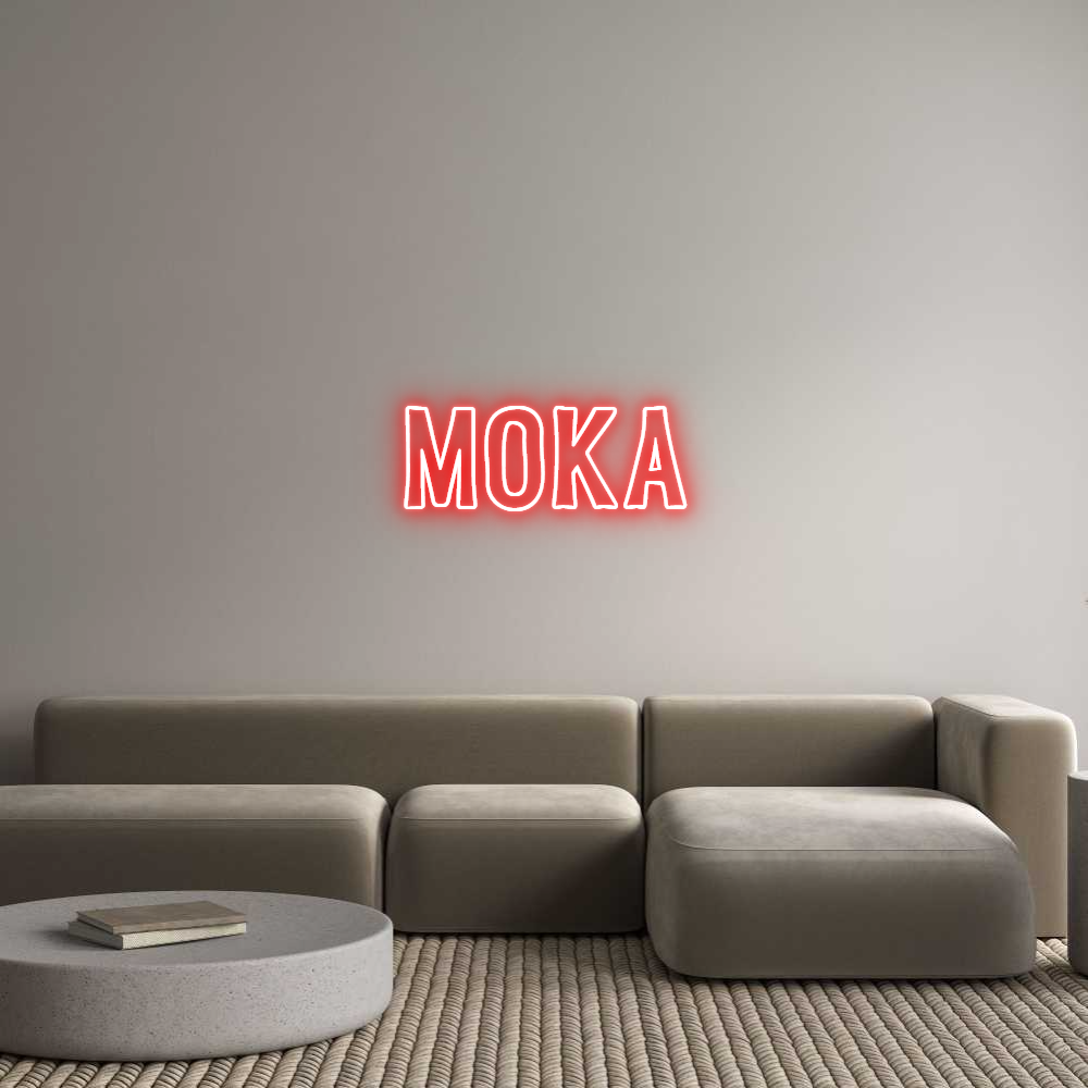 Custom Neon Sign Online Editor MOKA