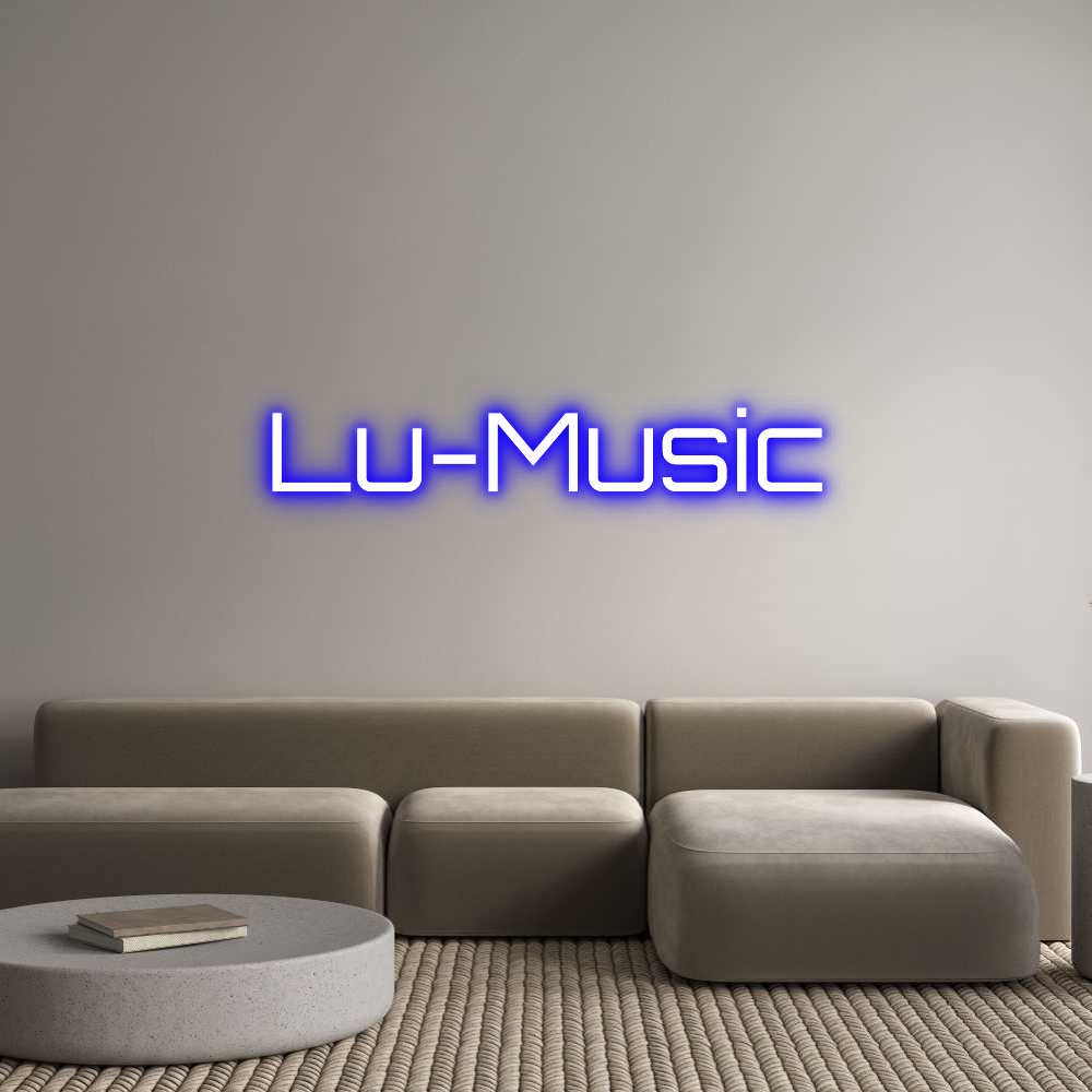 Custom Neon Sign Online Editor Lu-Music