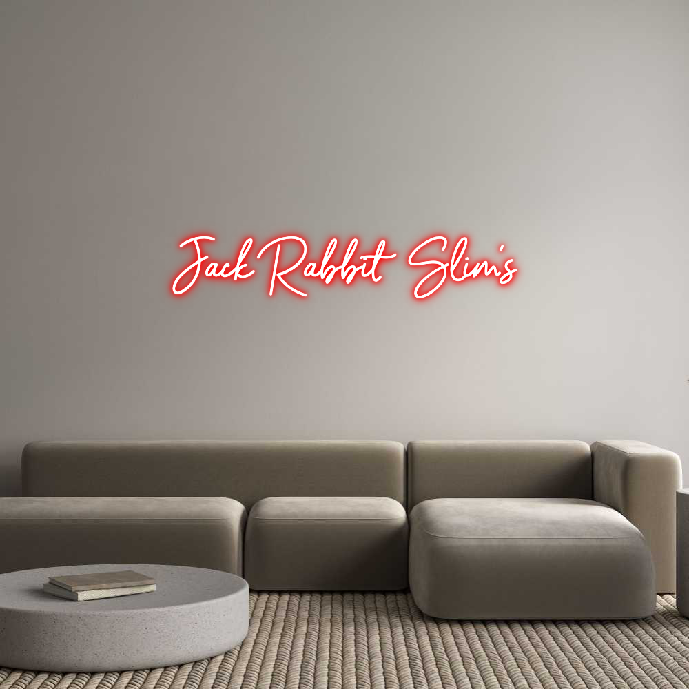 Custom Neon Sign Online Editor Jack Rabbit S...
