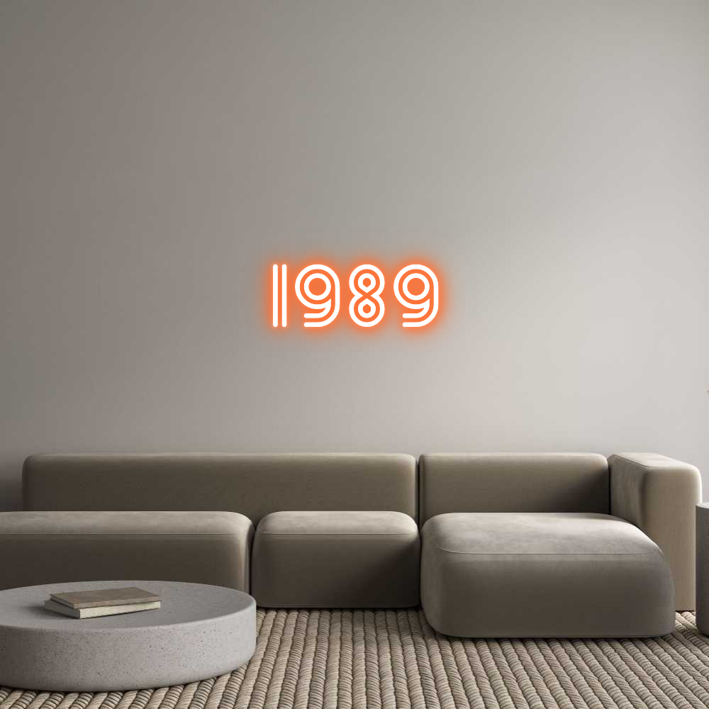 Custom Neon Sign Online Editor 1989