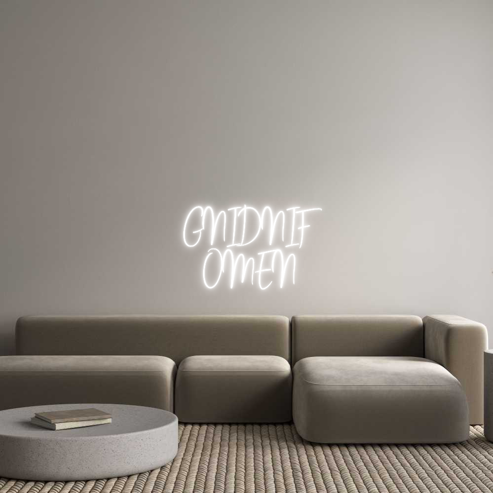 Custom Neon Sign Online Editor   GNIDNIF 
O...