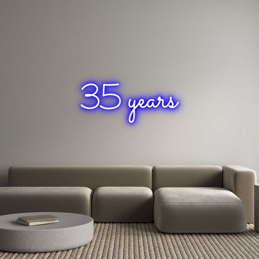 Custom Neon Sign Online Editor 35 years