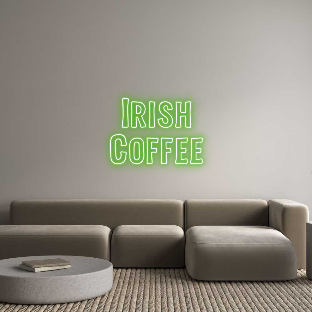 Custom Neon Sign Online Editor  Irish 
Coffee