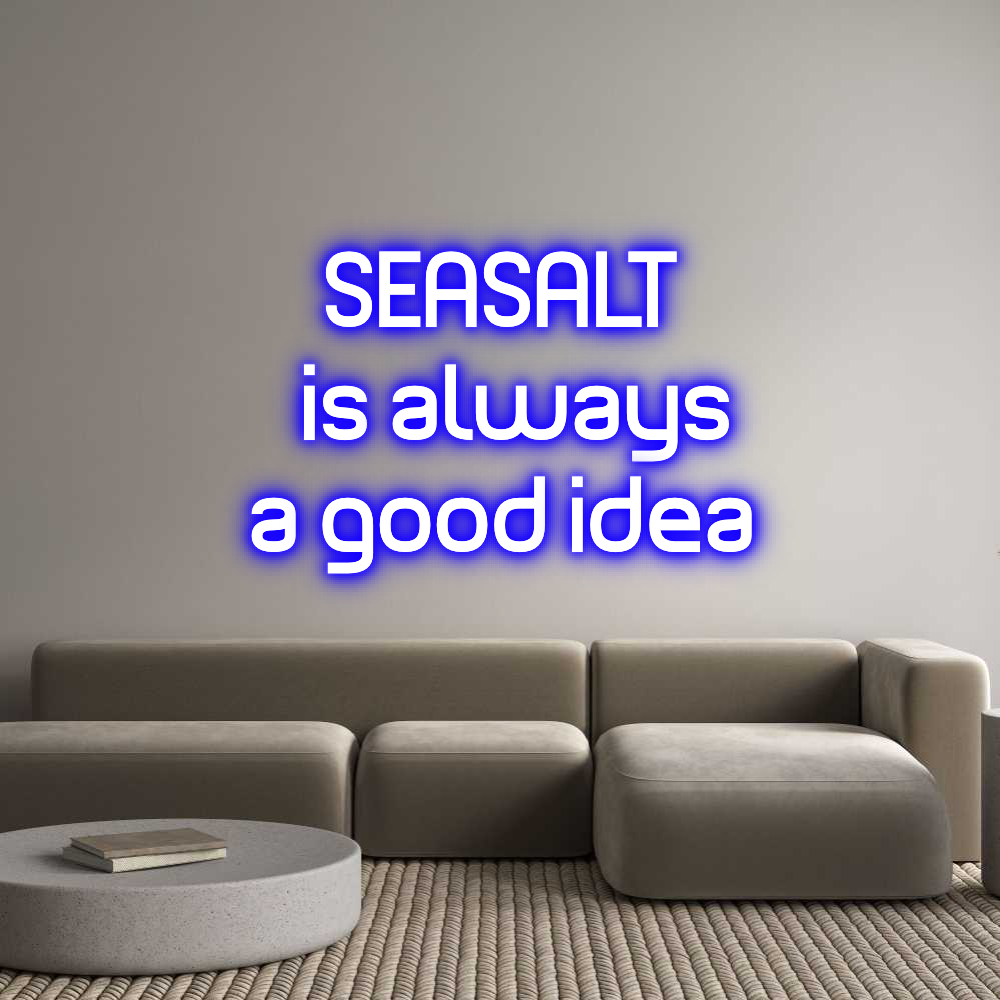Custom Neon Sign Online Editor SEASALT 
is ...