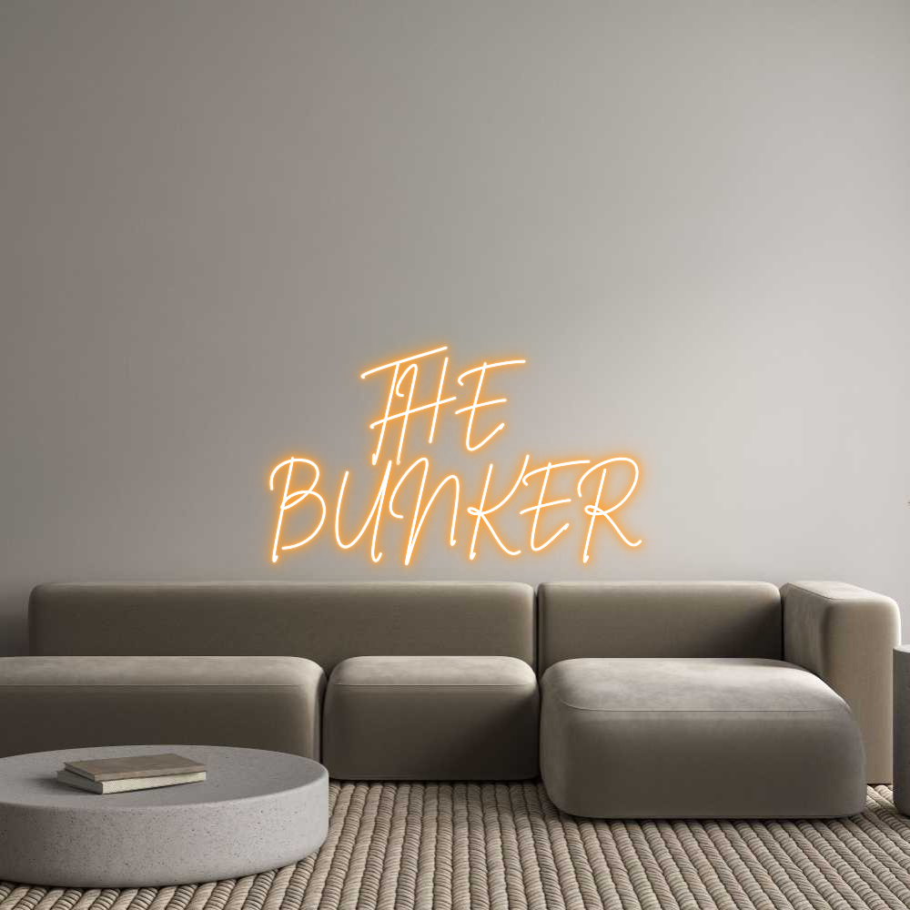 Custom Neon Sign Online Editor THE 
BUNKER
