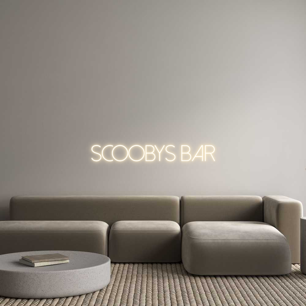 Custom Neon Sign Online Editor Scoobys Bar