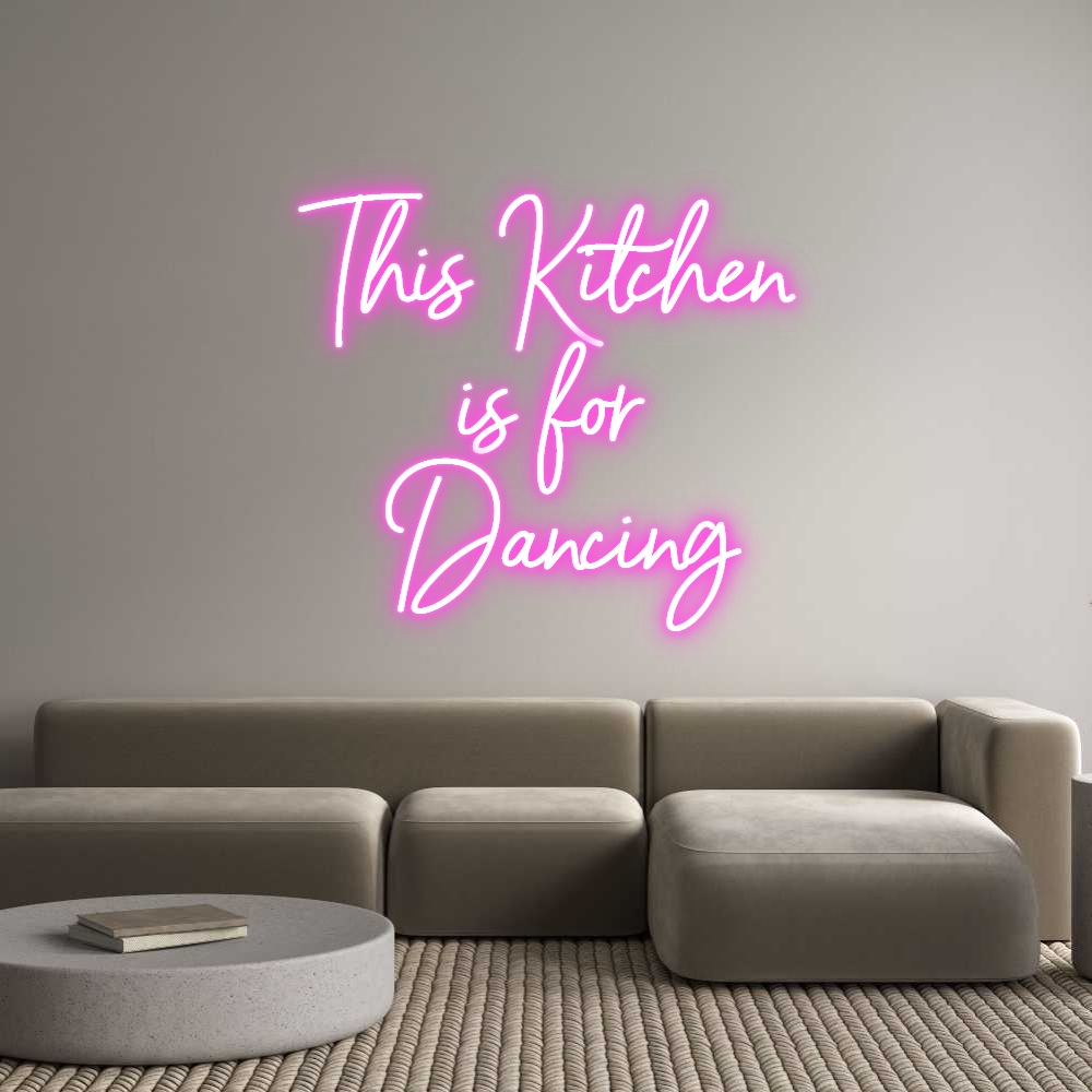 Custom Neon Sign Online Editor This Kitchen ...