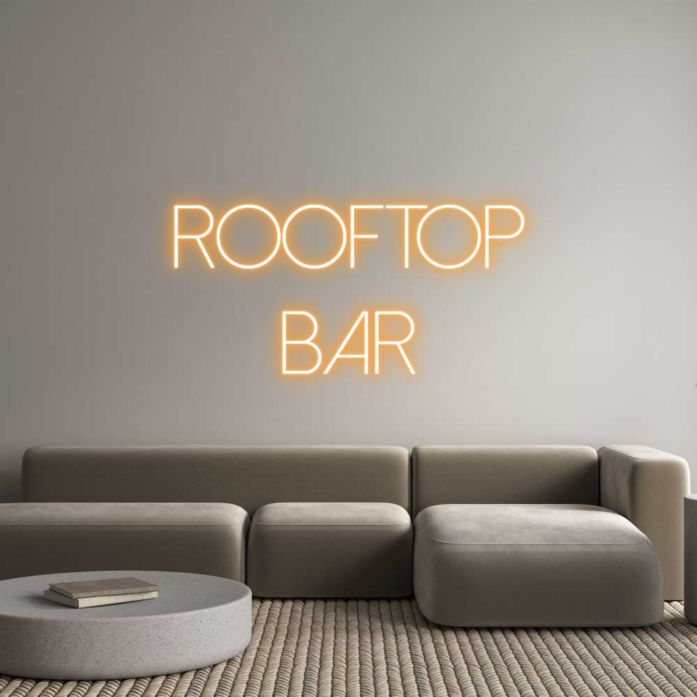 Custom Neon Sign Online Editor ROOFTOP
BAR
