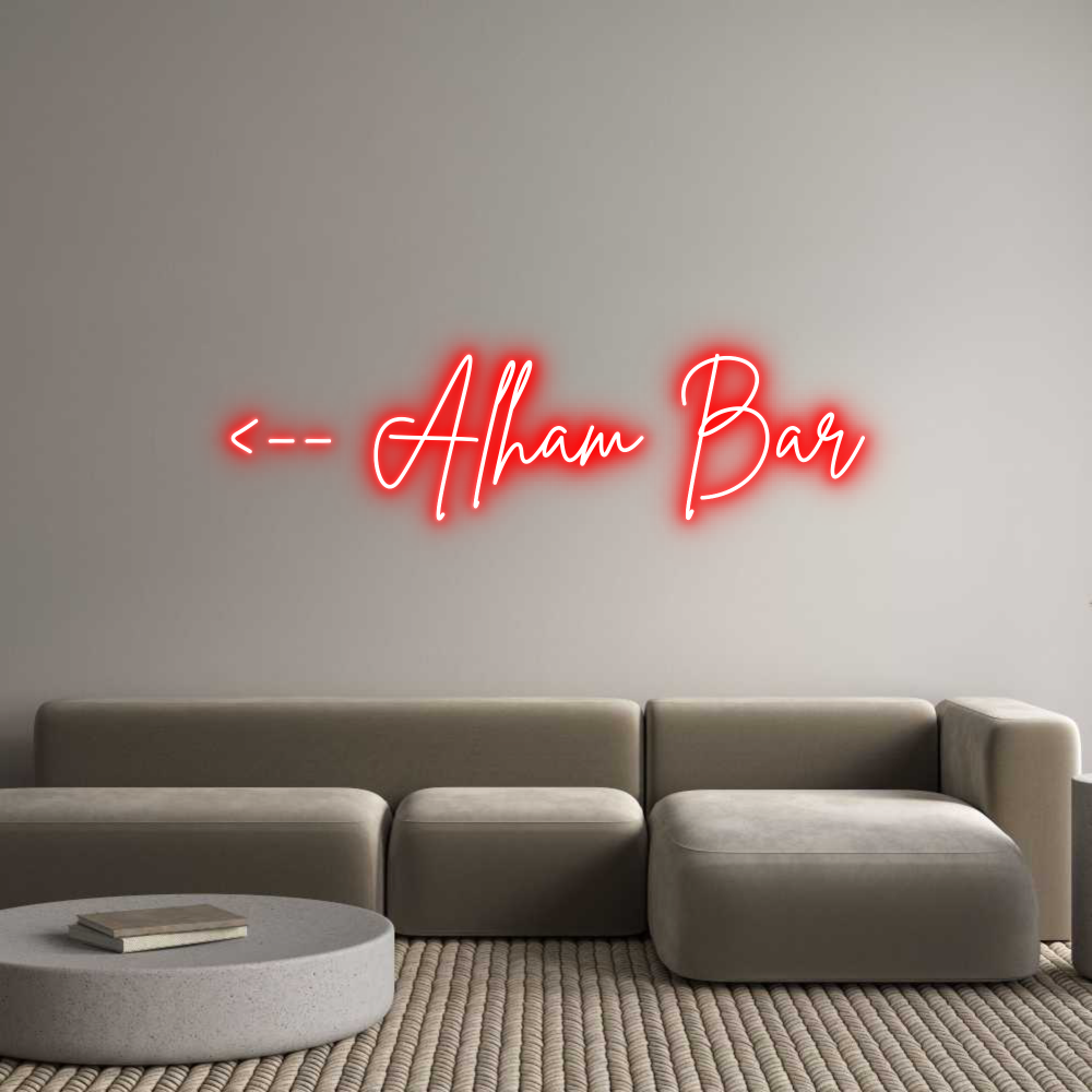 Custom Neon Sign Online Editor <-- Alham Bar