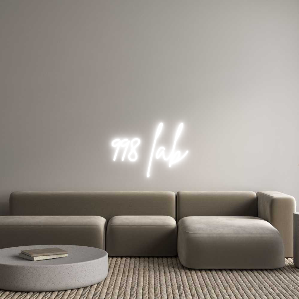 Custom Neon Sign Online Editor 998 lab