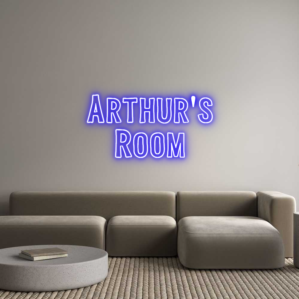 Custom Neon Sign Online Editor Arthur's 
Ro...