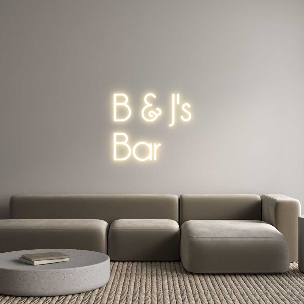 Custom Neon Sign Online Editor B & J's
Bar