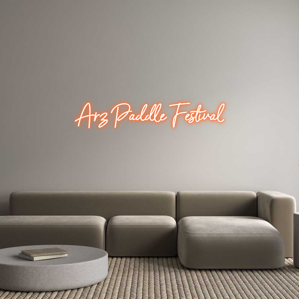 Custom Neon Sign Online Editor Arz Paddle Fe...