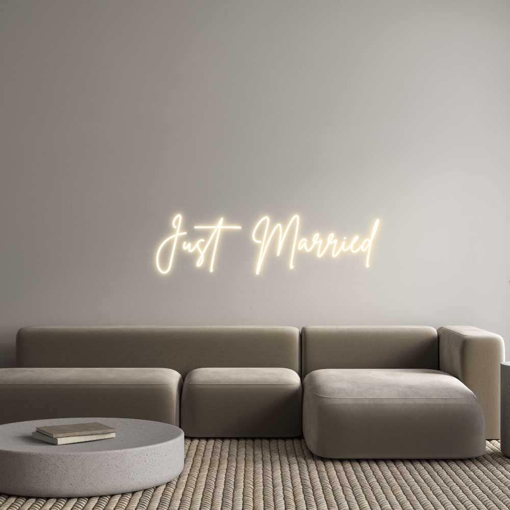 Custom Neon Sign Online Editor   Just Marrie...