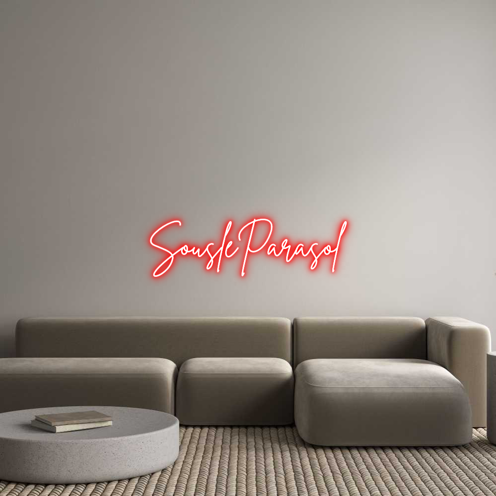 Custom Neon Sign Online Editor SousleParasol
