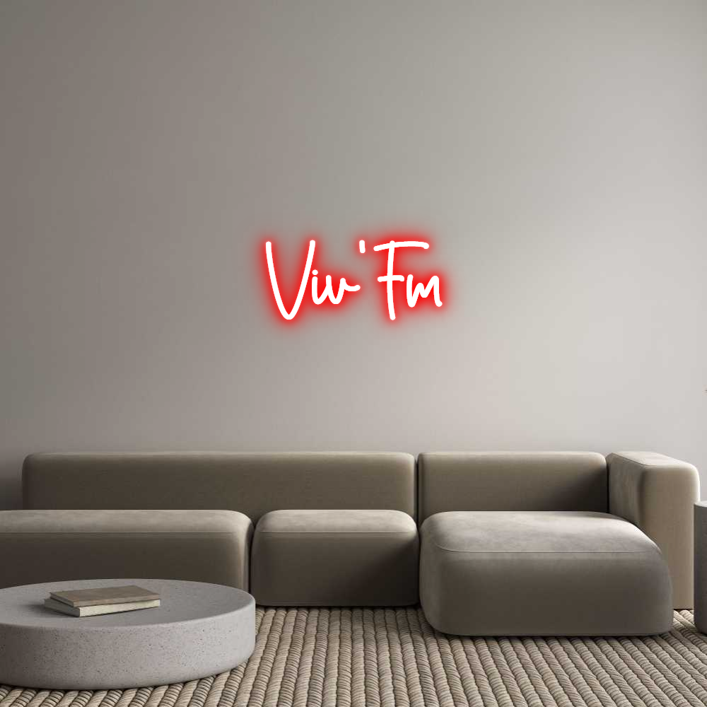 Custom Neon Sign Online Editor Viv'Fm