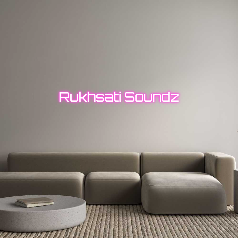 Custom Neon Sign Online Editor Rukhsati Soundz