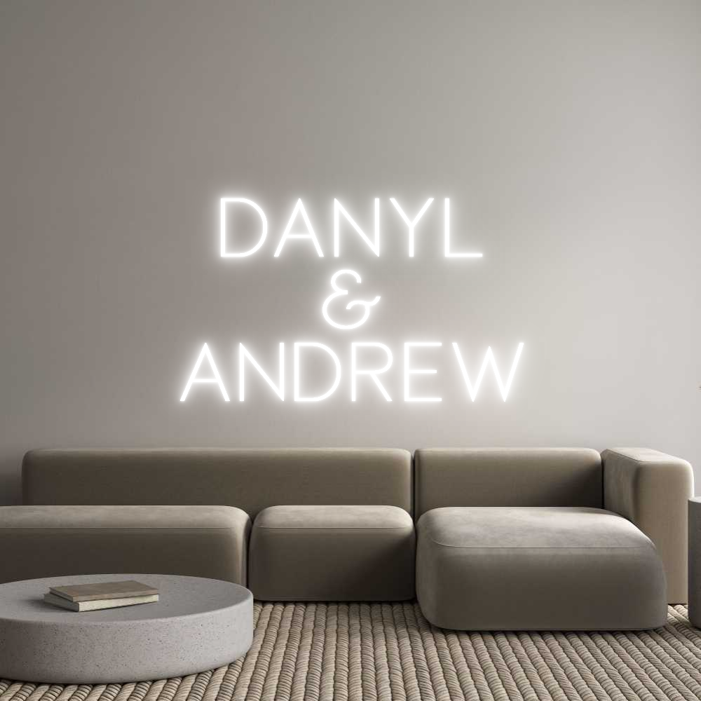 Custom Neon Sign Online Editor Danyl
&
And...