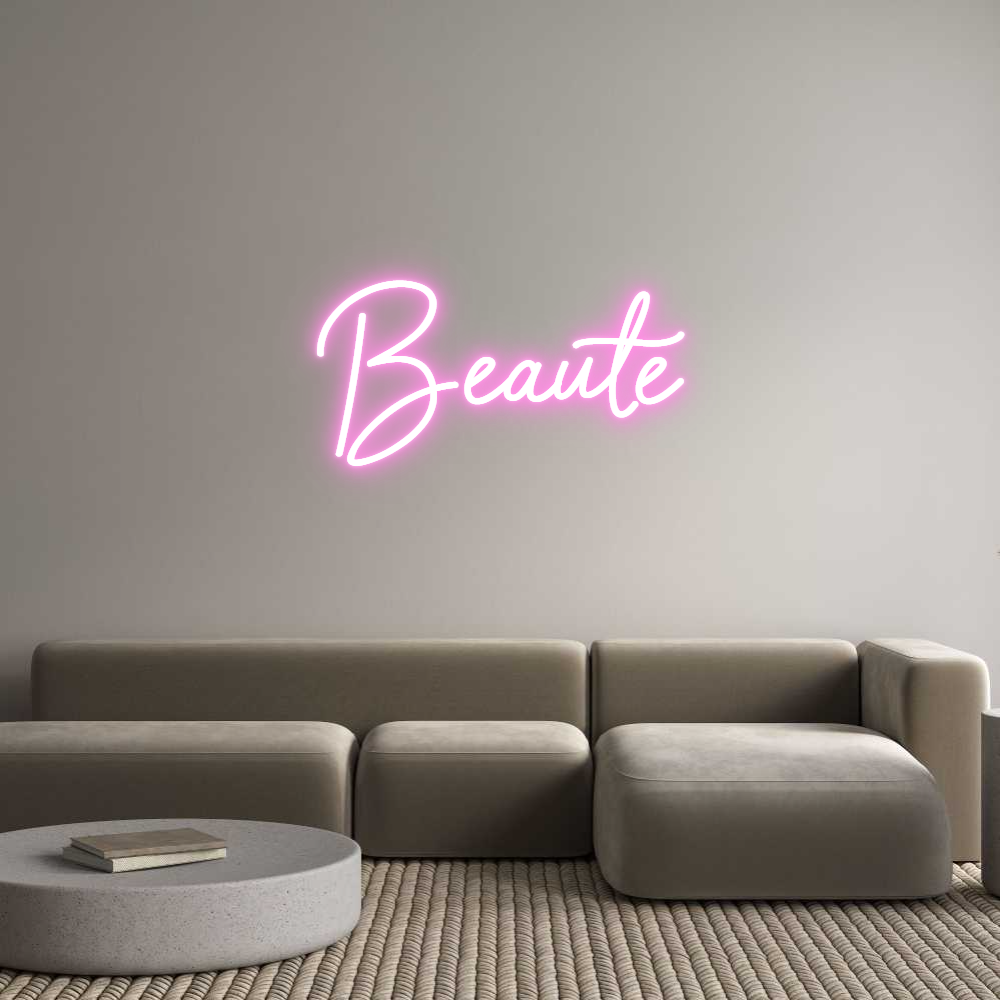 Custom Neon Sign Online Editor Beauté