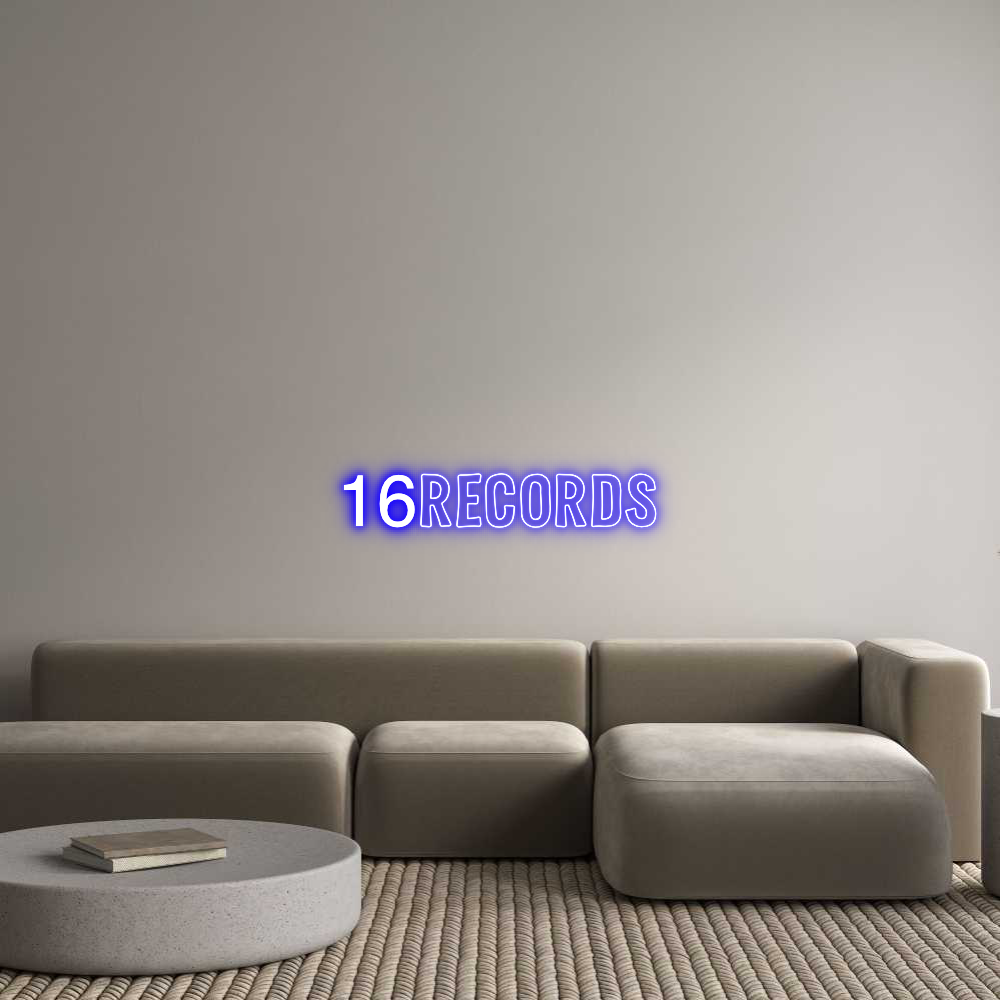 Custom Neon Sign Online Editor 16RECORDS