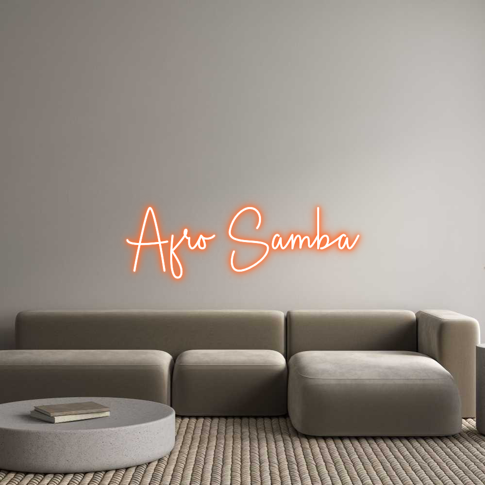 Custom Neon Sign Online Editor Afro Samba