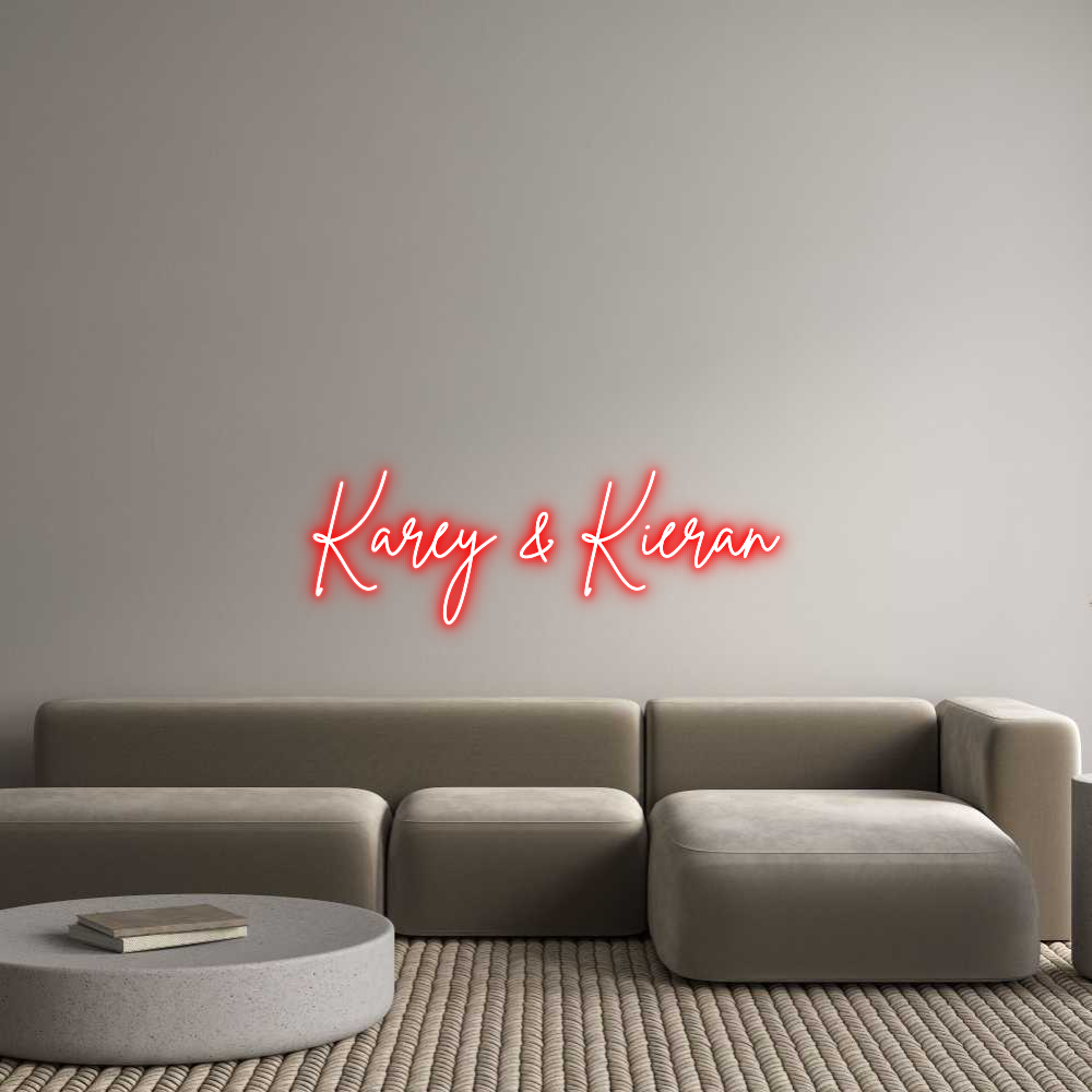 Custom Neon Sign Online Editor Karey & Kieran