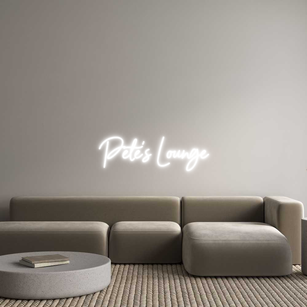 Custom Neon Sign Online Editor Pete’s Lounge
