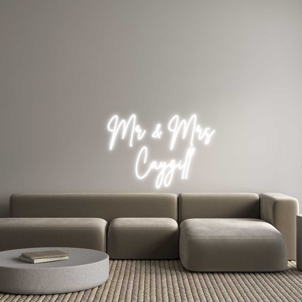Custom Neon Sign Online Editor    Mr & Mrs
...