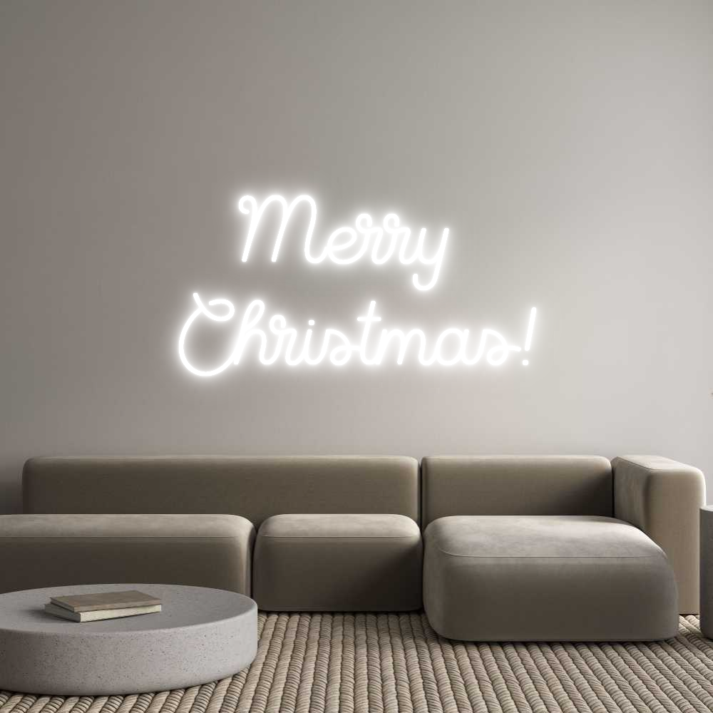 Custom Neon Sign Online Editor Merry 
Chris...