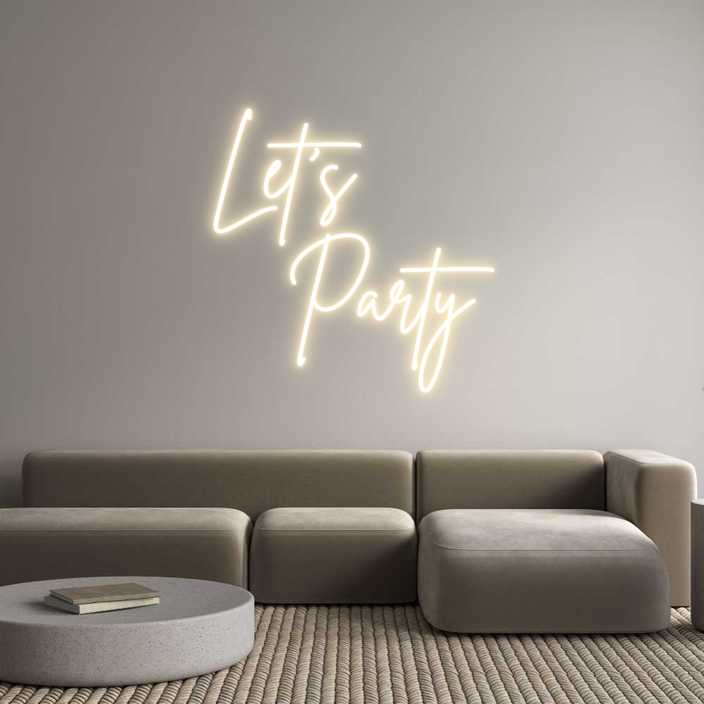 Custom Neon Sign Online Editor Let's 
   Pa...