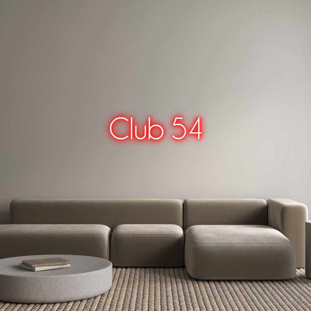 Custom Neon Sign Online Editor Club 54