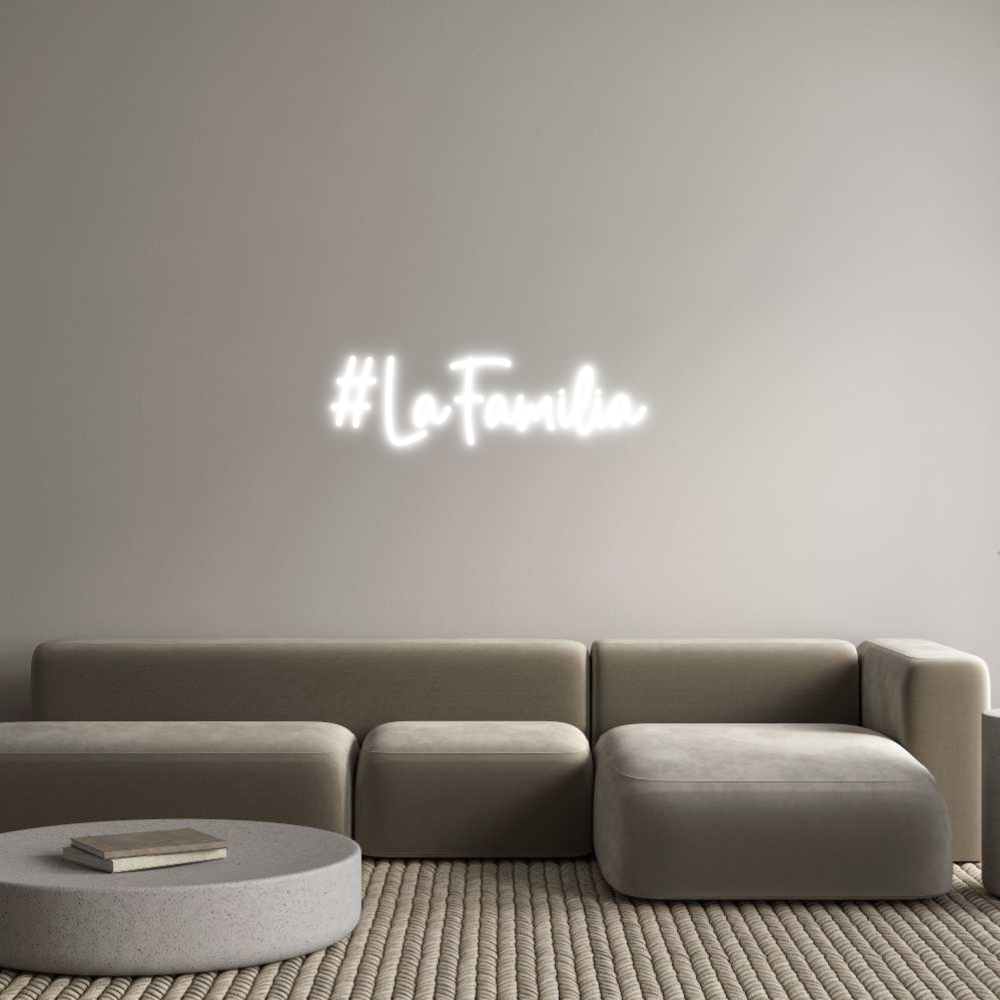 Custom Neon Sign Online Editor #LaFamilia