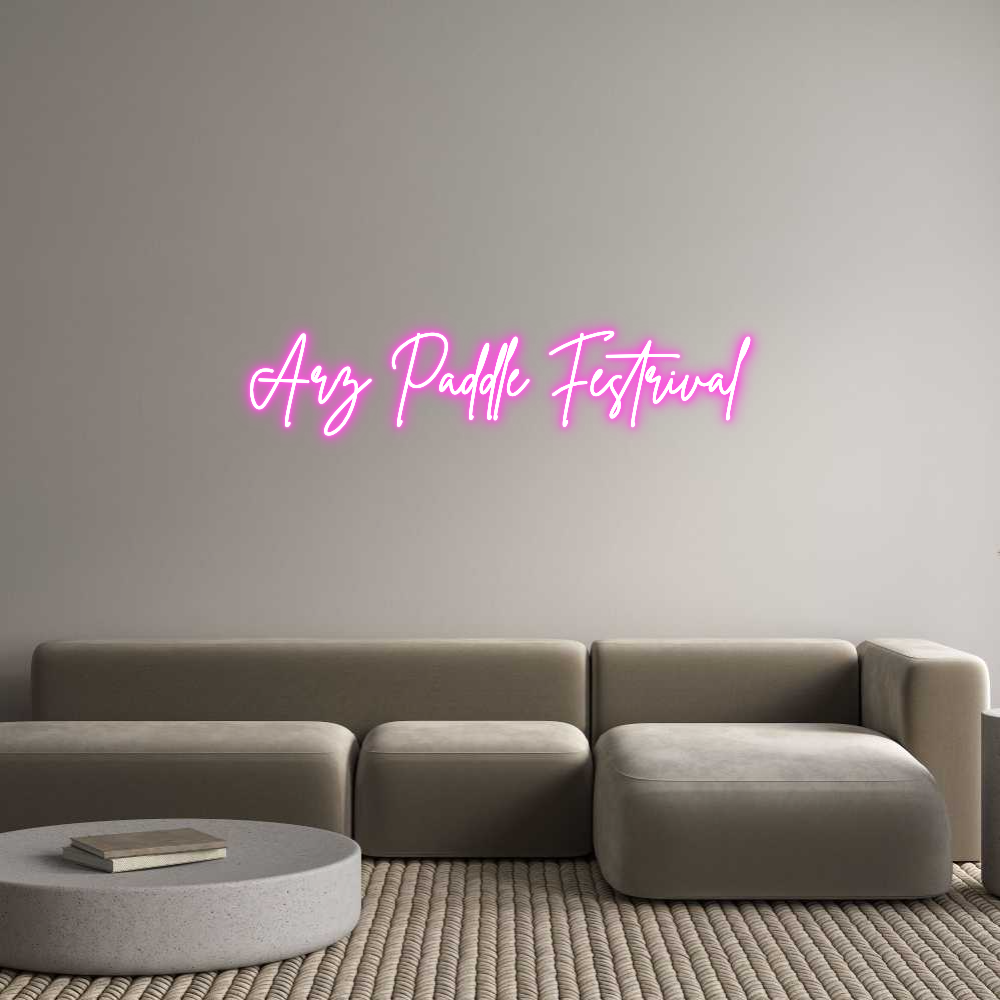Custom Neon Sign Online Editor Arz Paddle Fe...