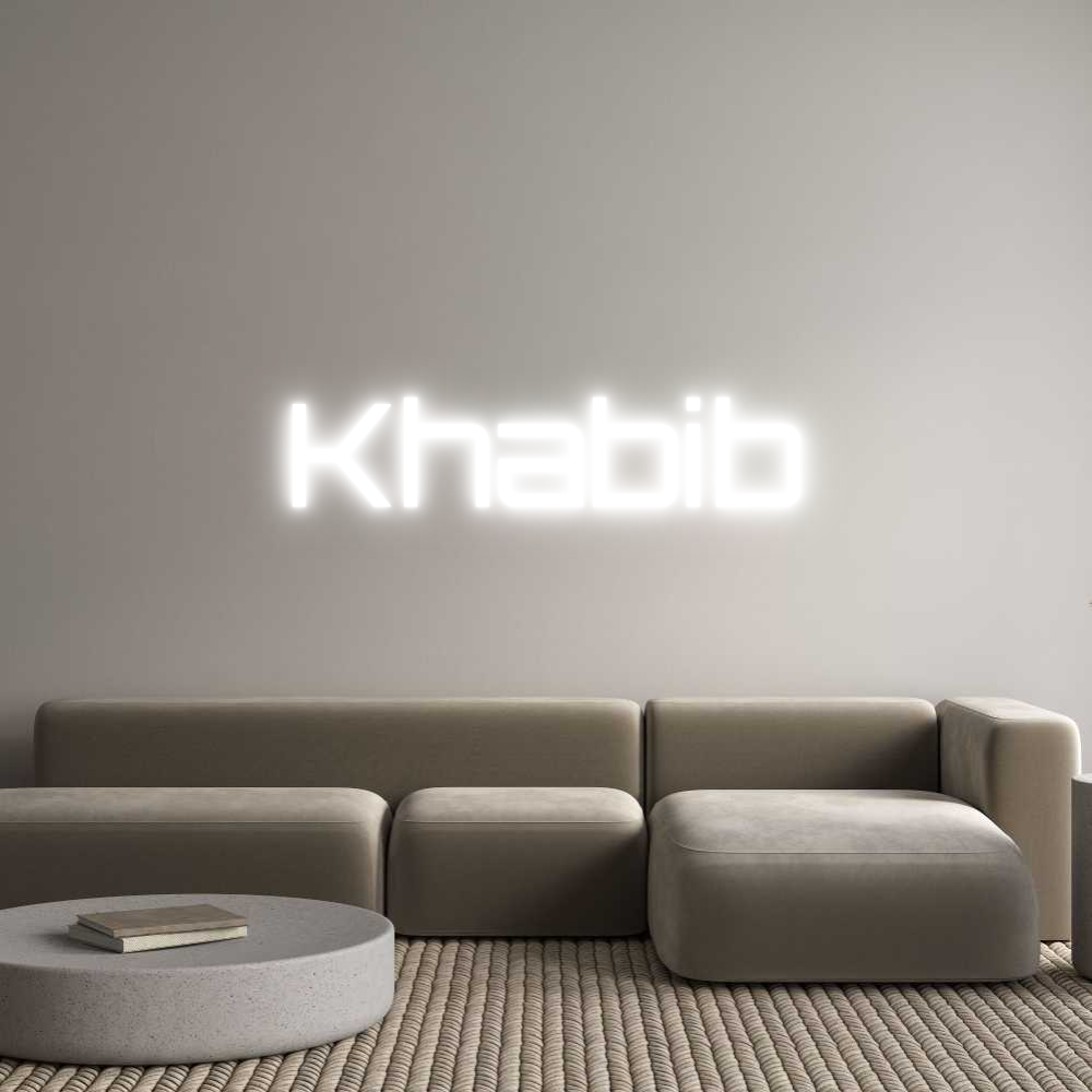 Custom Neon Sign Online Editor Khabib