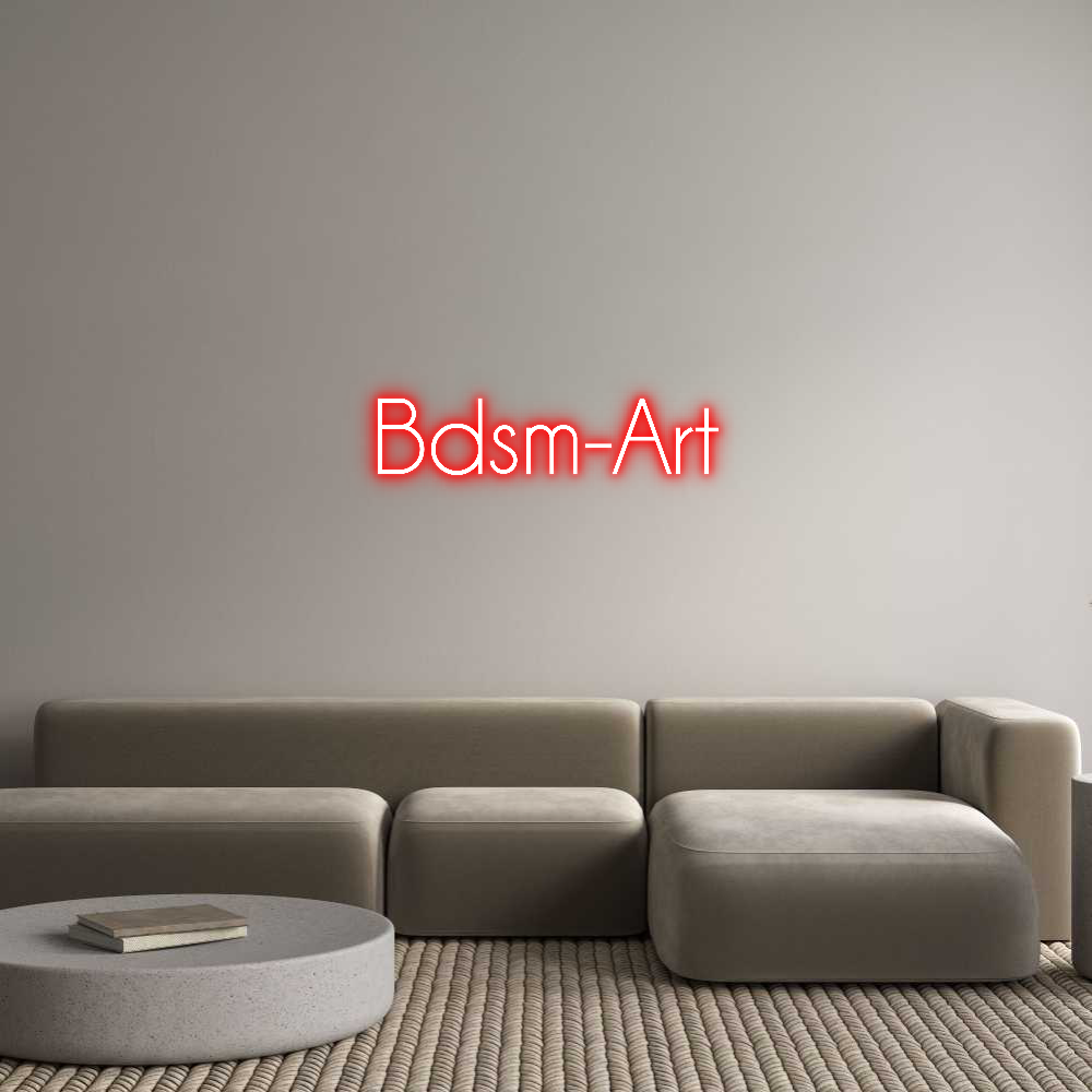Custom Back Lit Neon Sign Online Editor Bdsm-Art