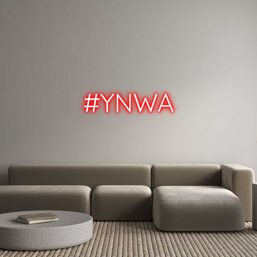 Custom Neon Sign Online Editor #YNWA