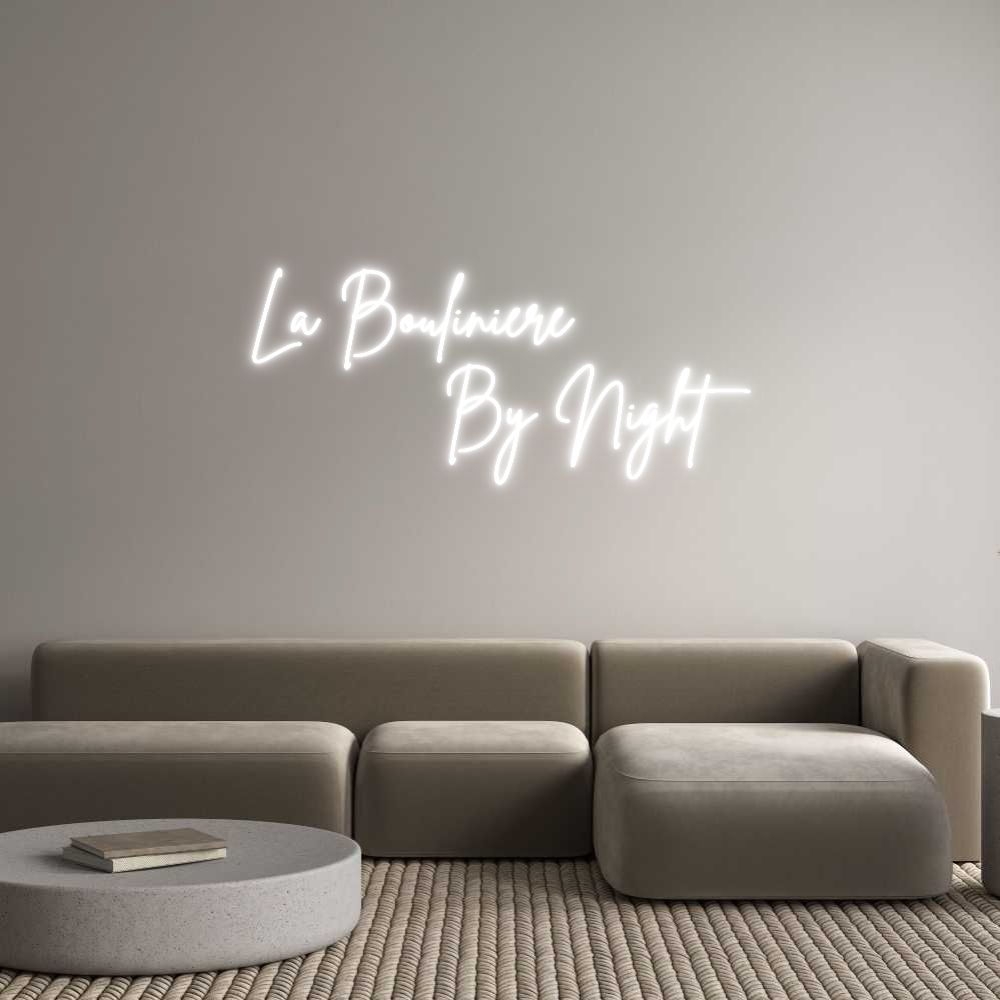 Custom Neon Sign Online Editor La Boulinière...