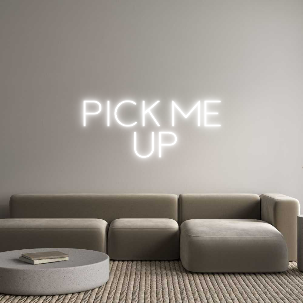 Custom Neon Sign Online Editor PICK ME 
   ...