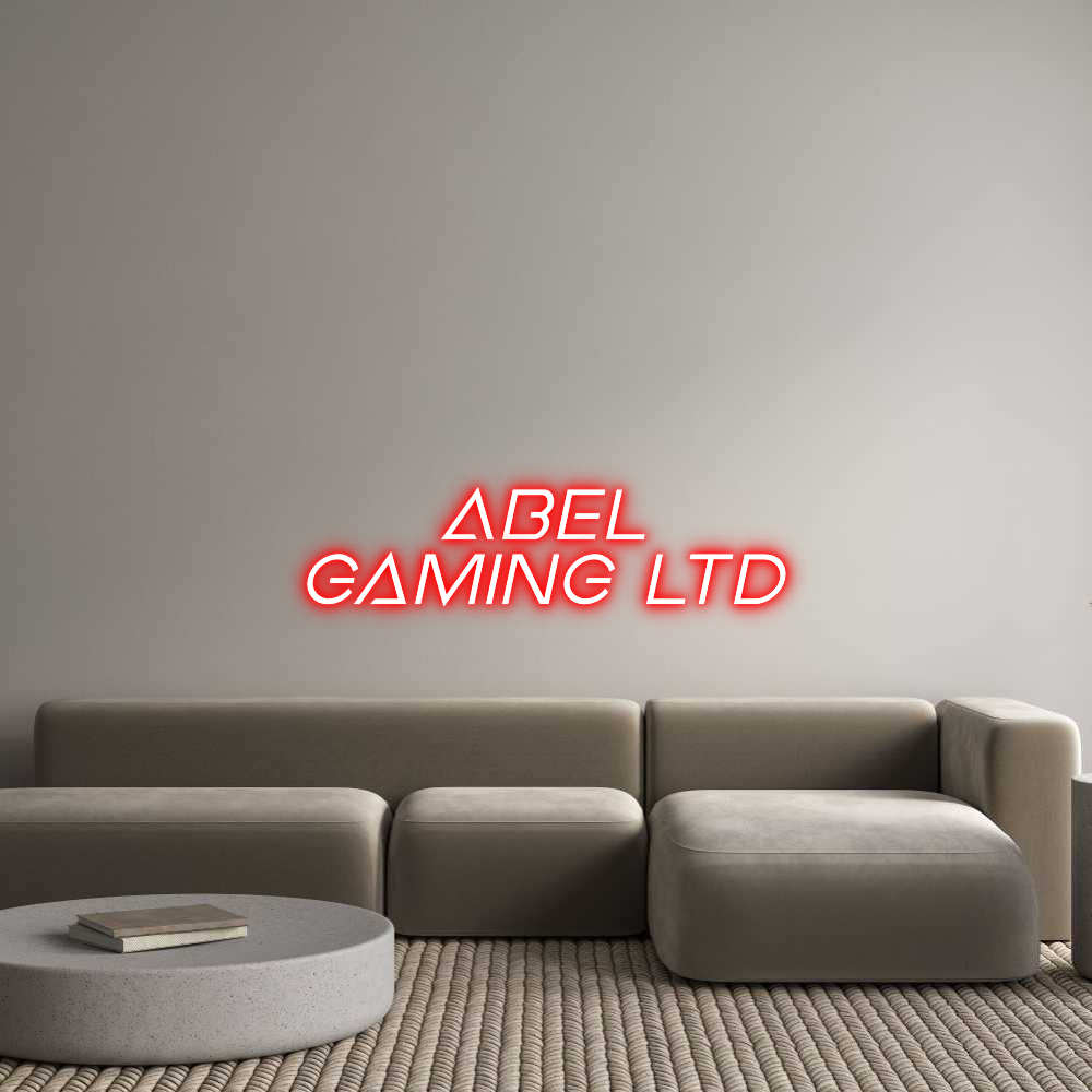Custom Neon Sign Online Editor Abel 
Gaming...
