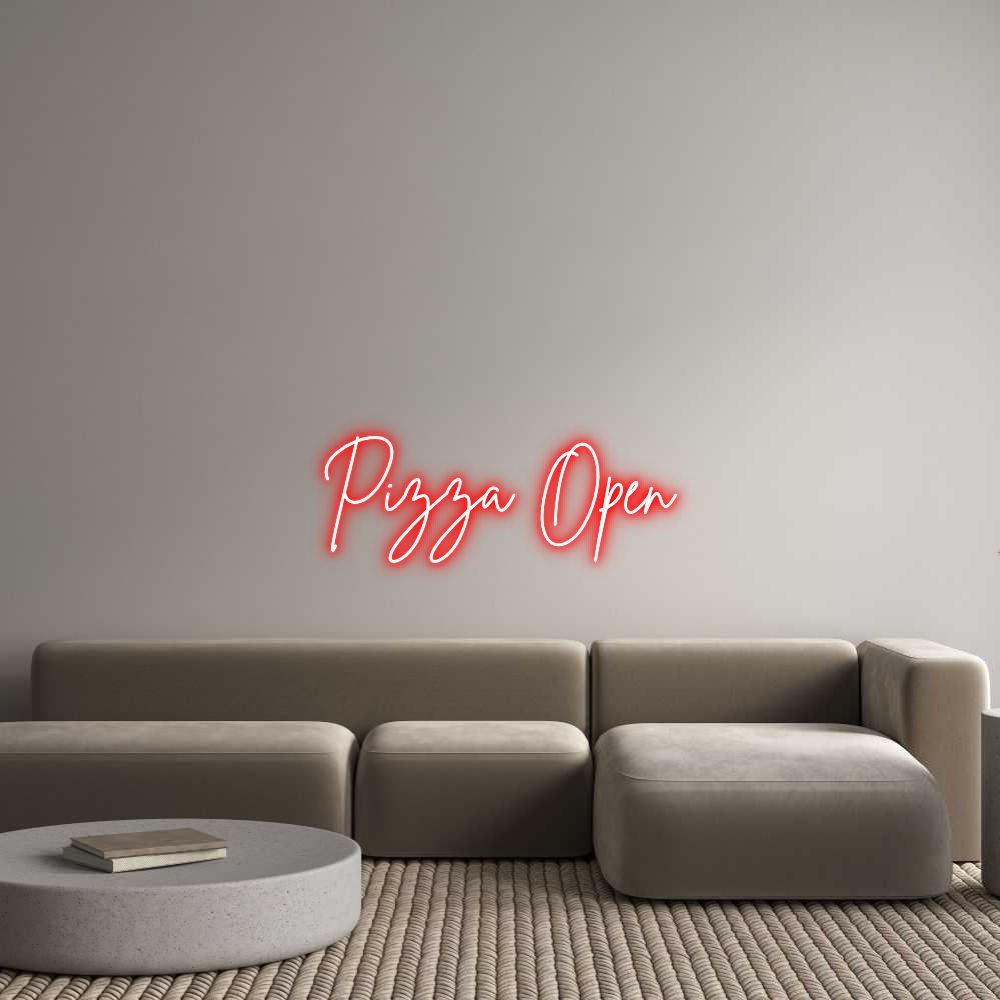 Custom Neon Sign Online Editor Pizza Open