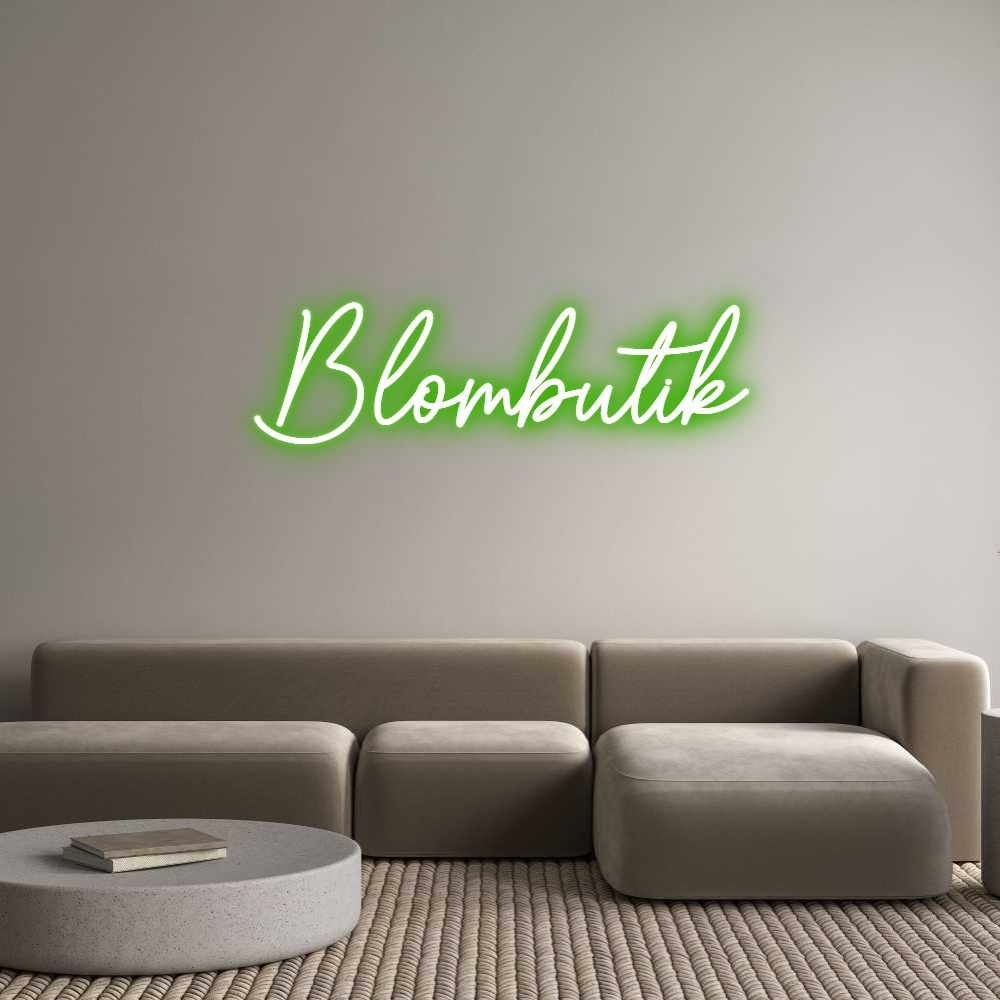 Custom Neon Sign Online Editor Blombutik