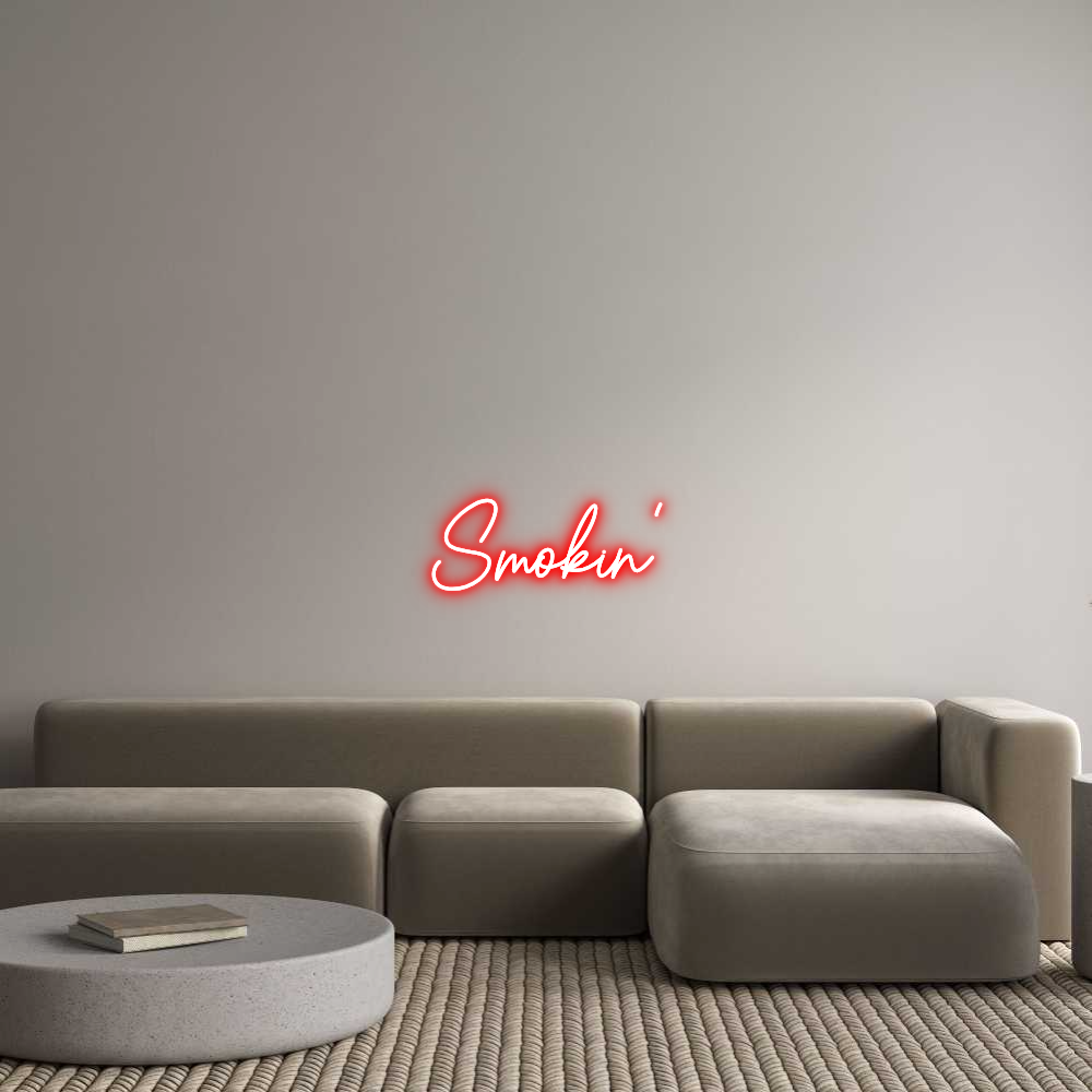 Custom Neon Sign Online Editor Smokin'
