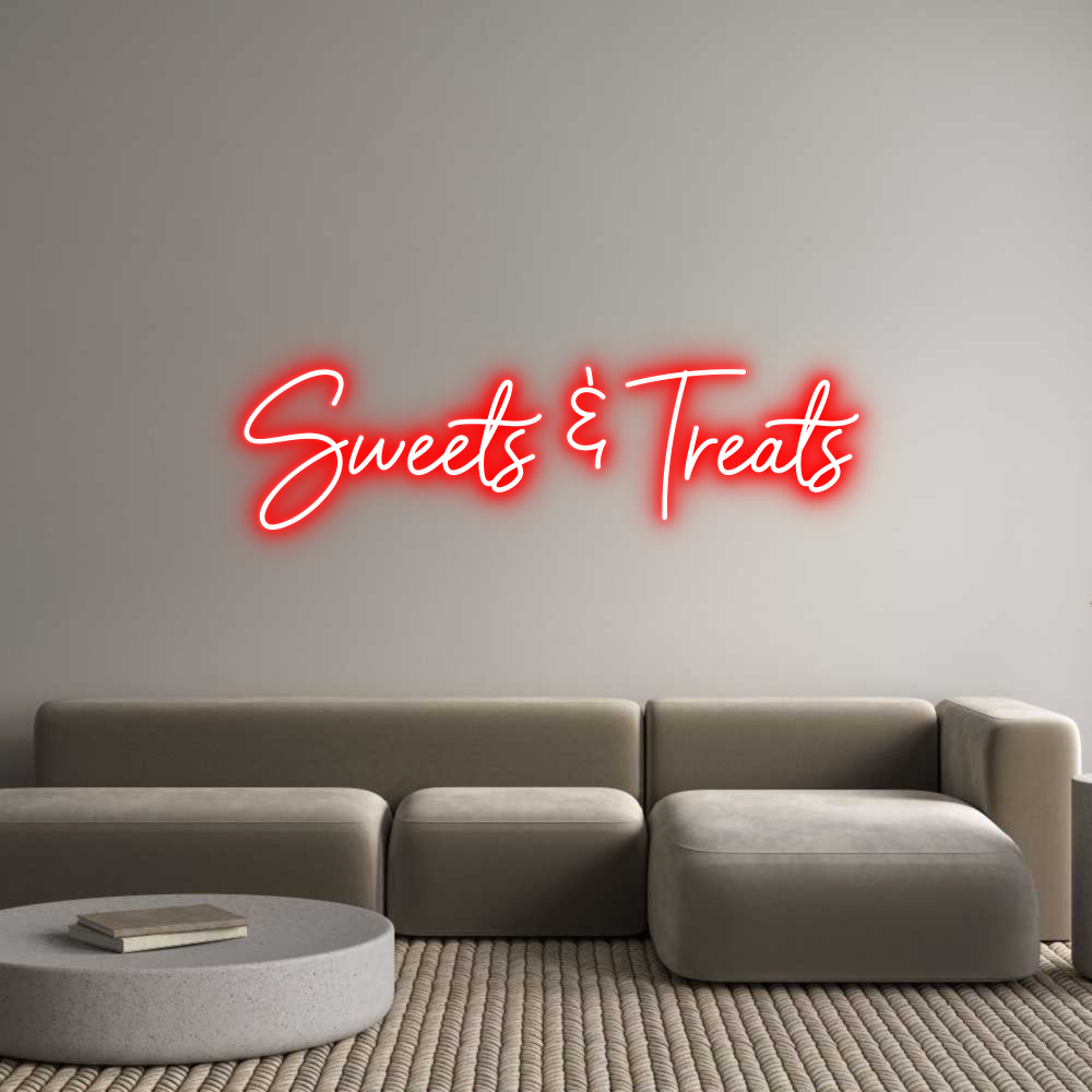 Custom Neon Sign Online Editor 
Sweets & Tr...