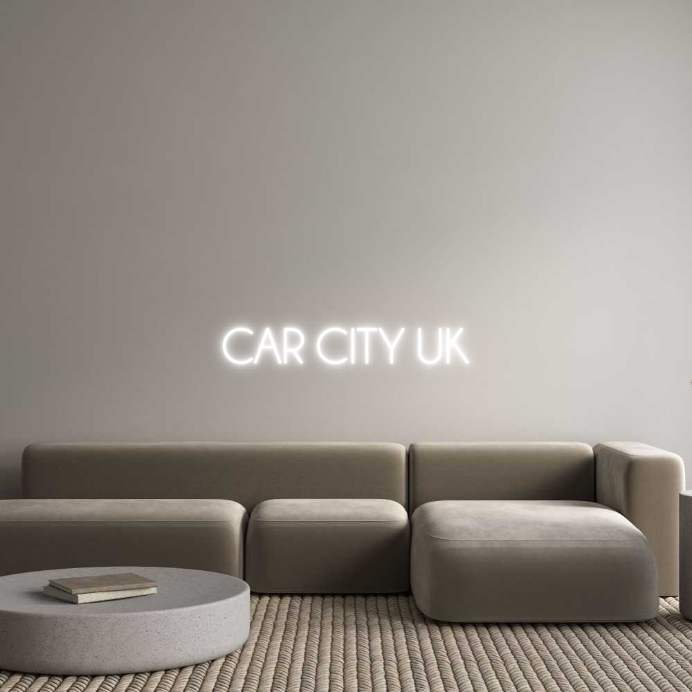 Custom Neon Sign Online Editor CAR CITY UK