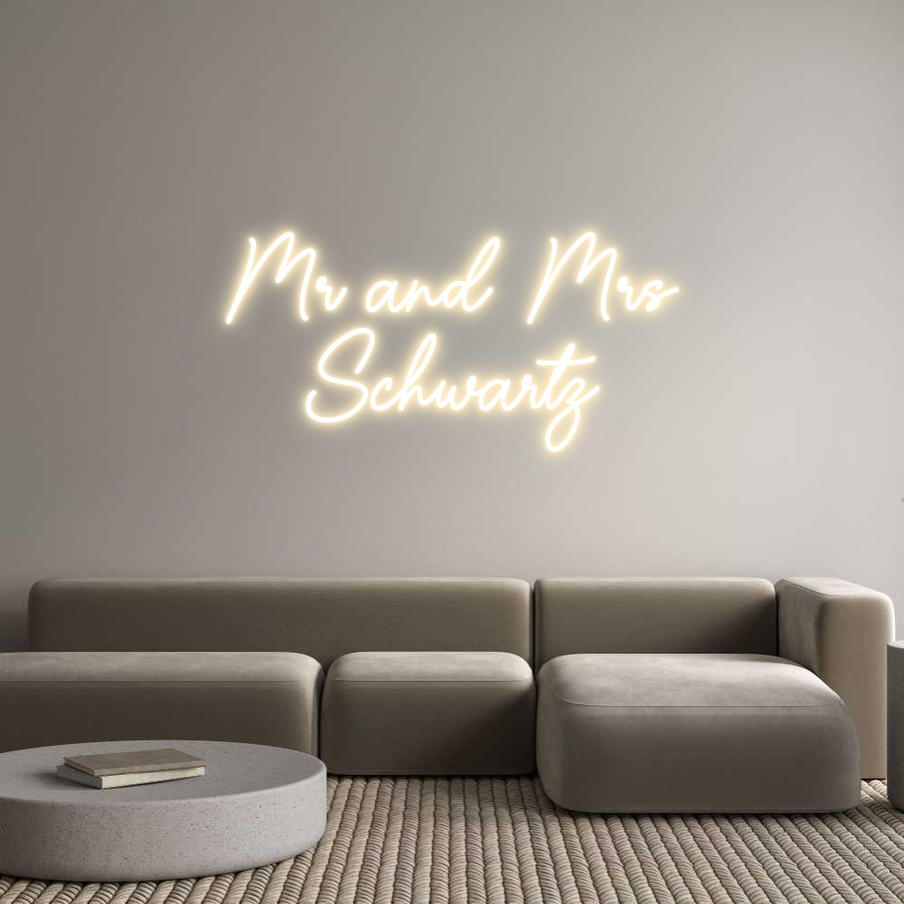 Custom Neon Sign Online Editor Mr and Mrs
S...