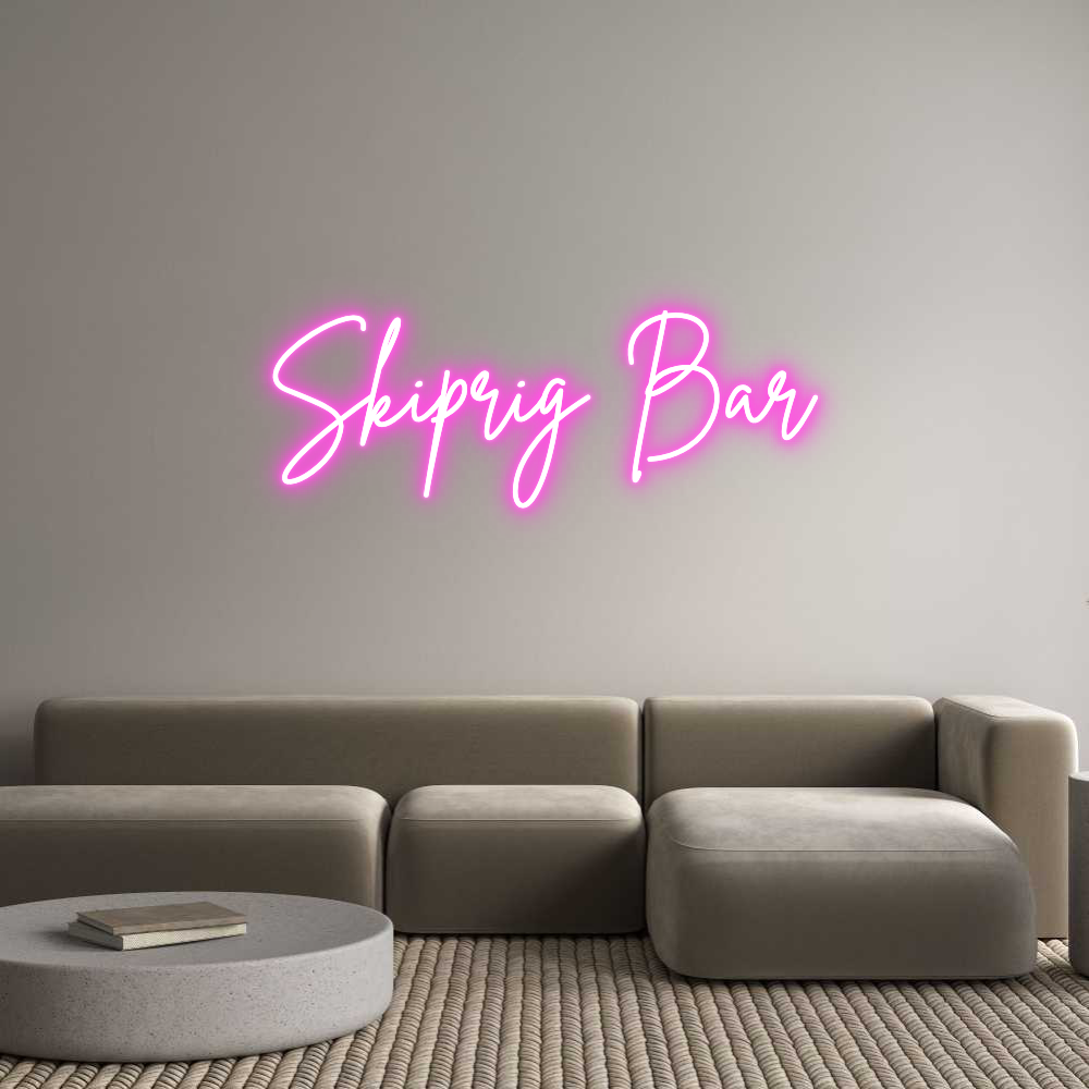 Custom Neon Sign Online Editor Skiprig Bar