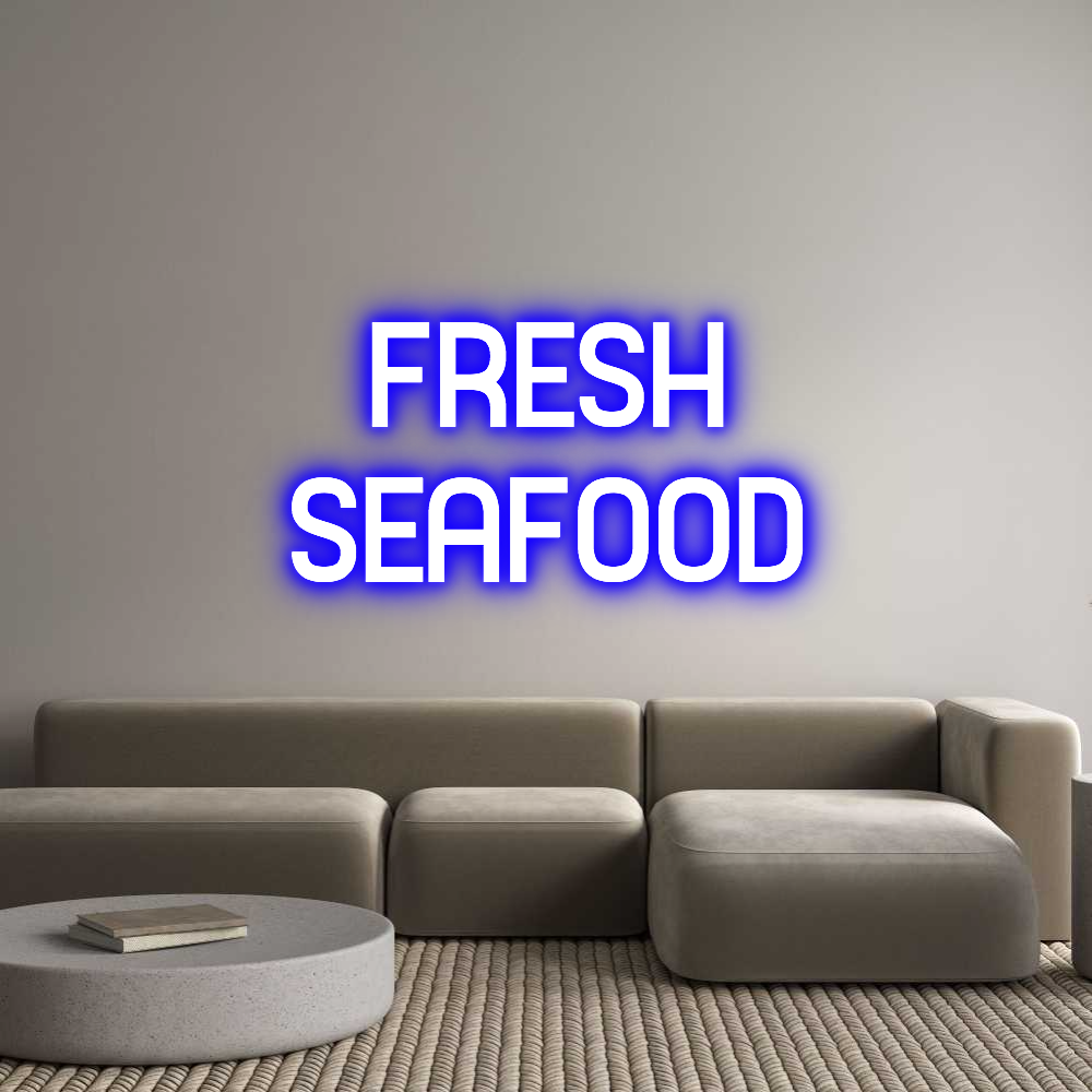 Custom Neon Sign Online Editor FRESH
SEAFOOD