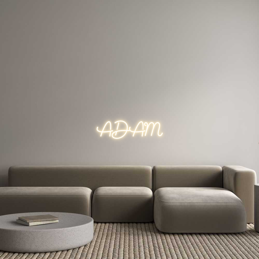 Custom Neon Sign Online Editor ADAM