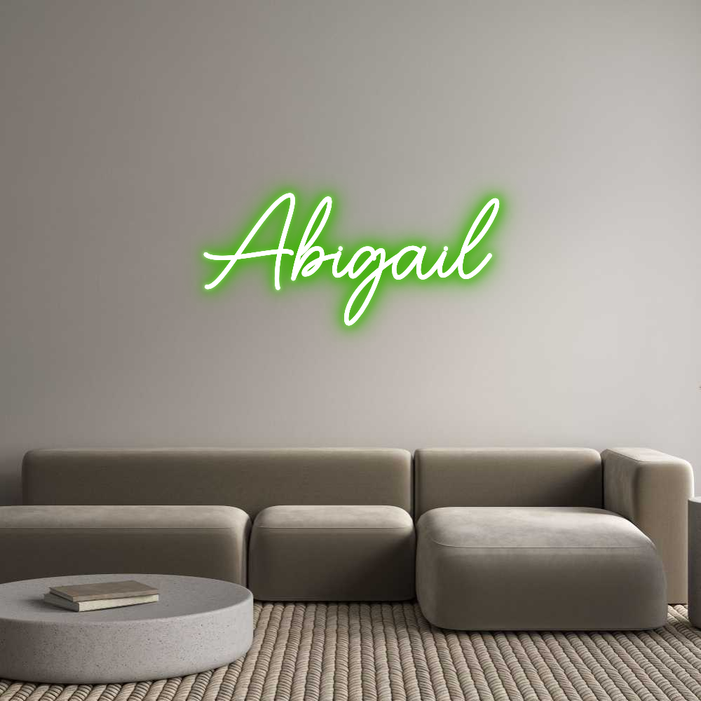 Custom Neon Sign Online Editor Abigail